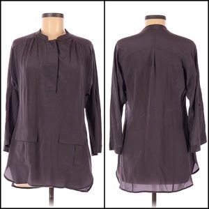 Anthro Edme & Esyllte 100% Silk Popover Tunic Blouse Top